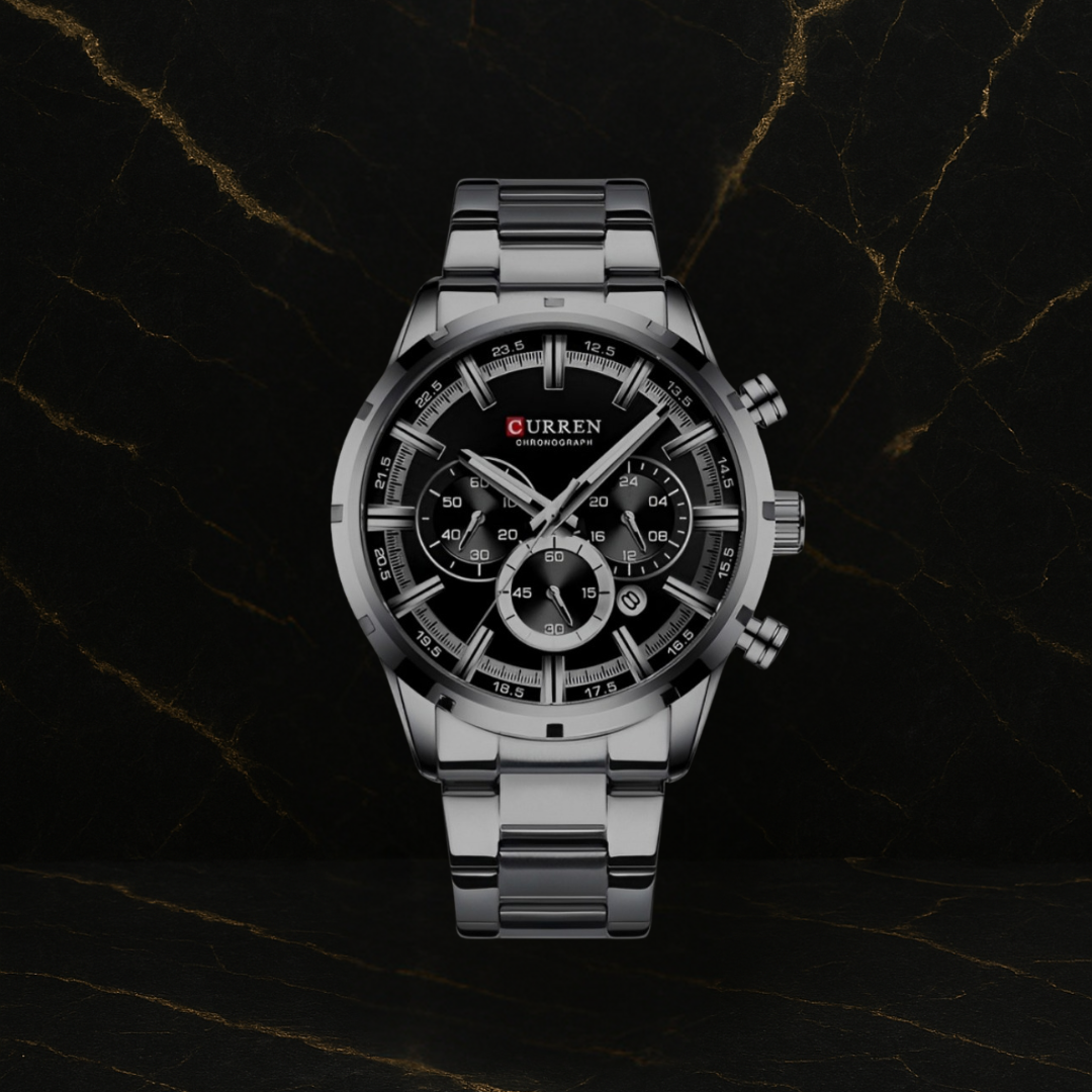Reloj Curren 8355 Cronógr en acero inoxi