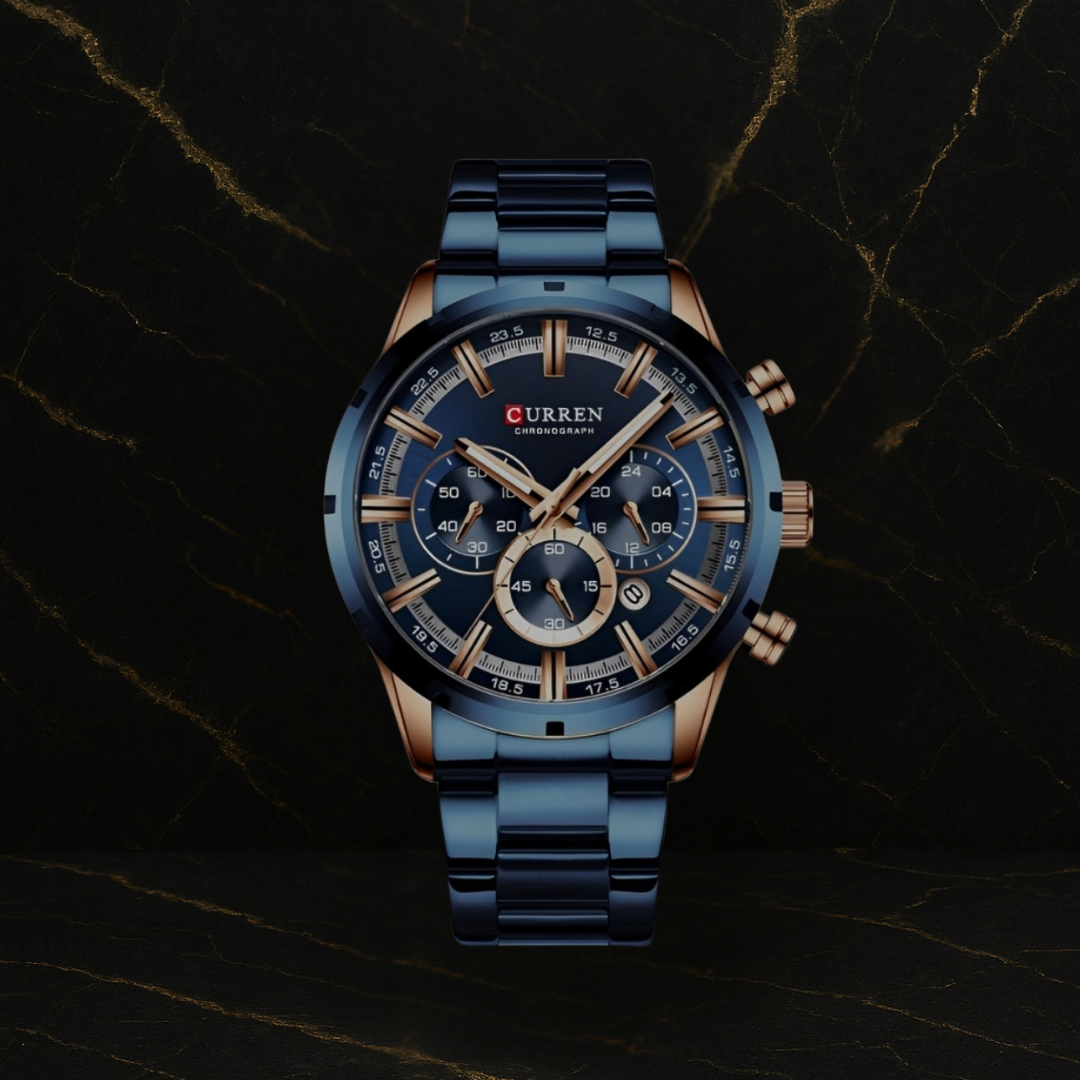 Reloj Curren 8355 Cronógr en acero inoxi