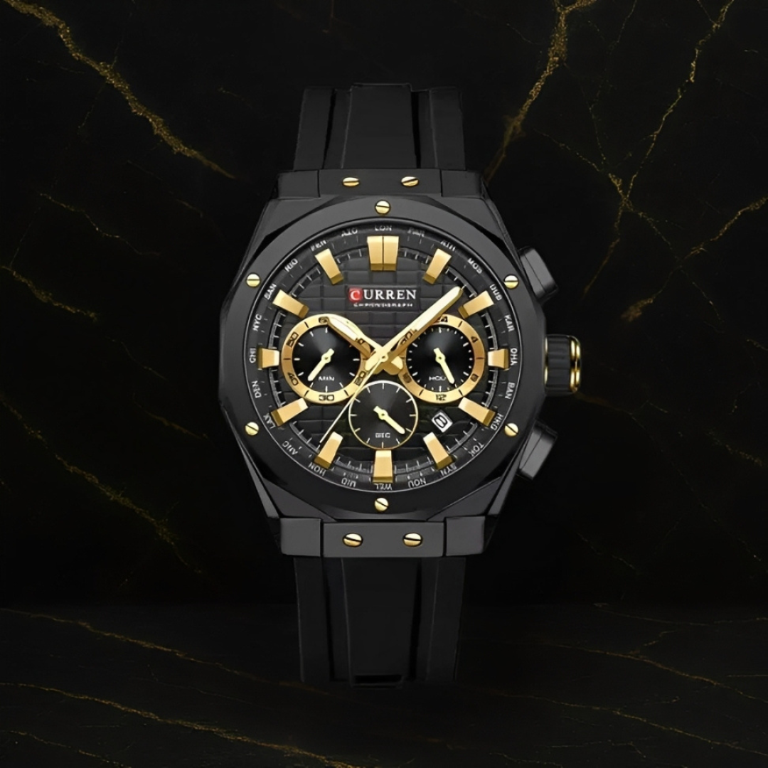 Reloj Curren 8464 Silicona crono funcion