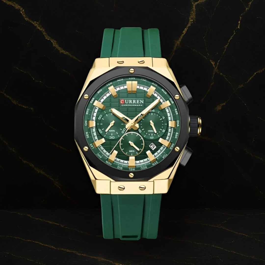 Reloj Curren 8464 Silicona crono funcion