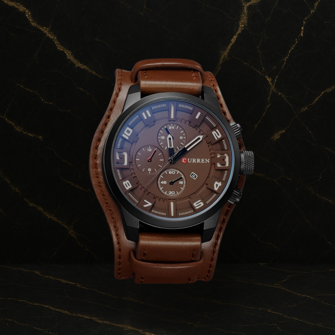 Reloj Curren 8225 Cuero Vintage
