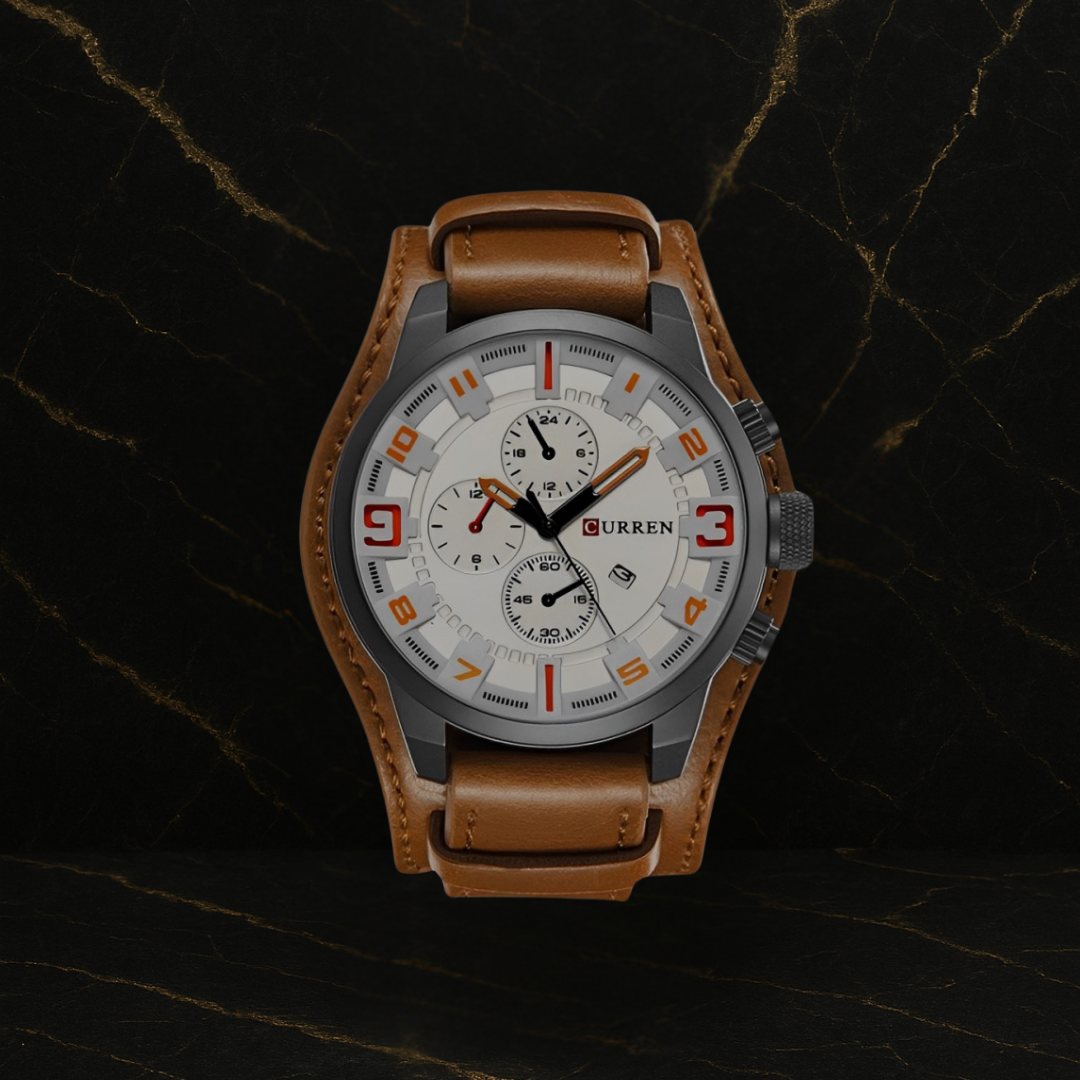 Reloj Curren 8225 Cuero Vintage