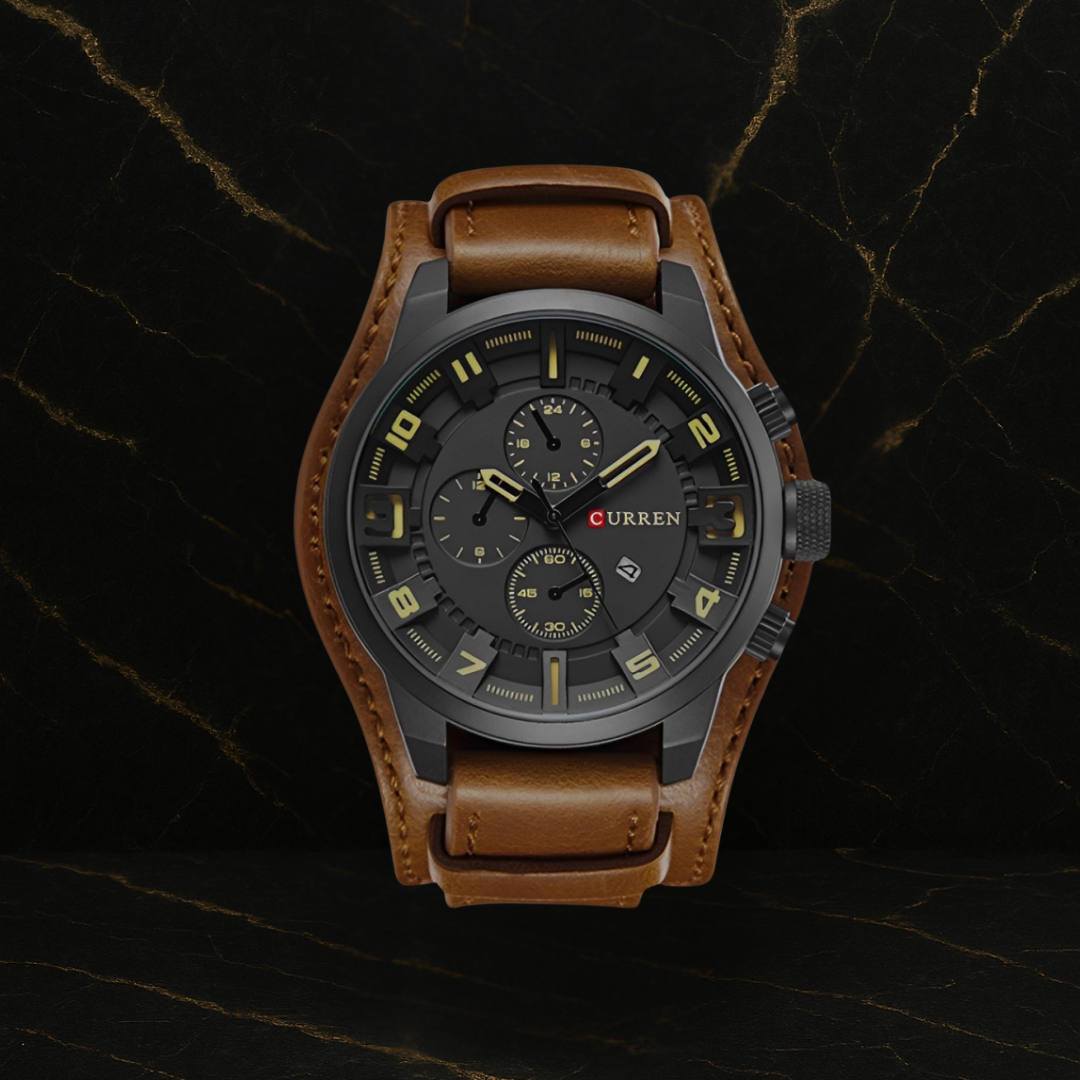 Reloj Curren 8225 Cuero Vintage