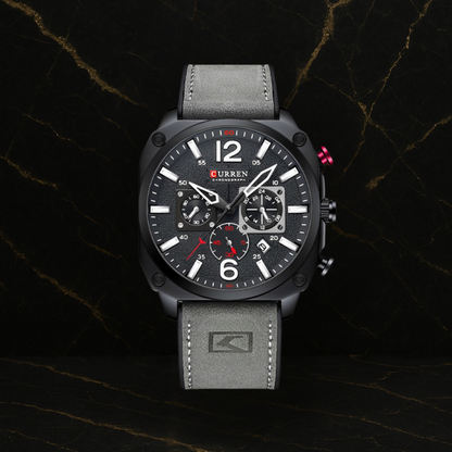 Reloj Curren 8398 Clásico Cuarzo cuero