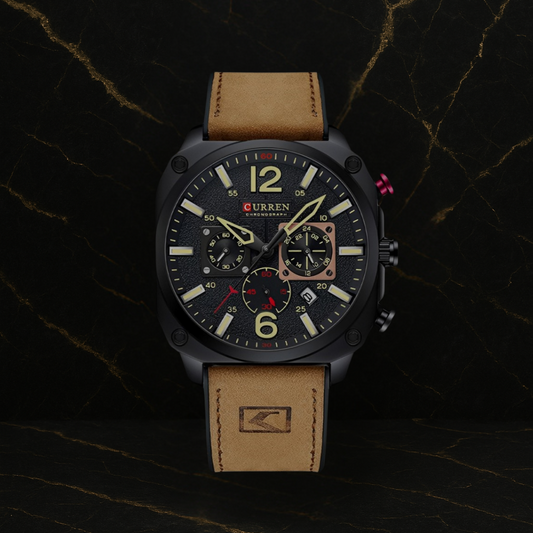 Reloj Curren 8398 Clásico Cuarzo cuero