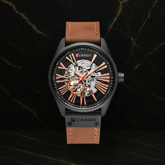 Curren 8299 Hombre Cuero Automatico