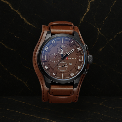 Reloj Curren 8225 Cuero Vintage
