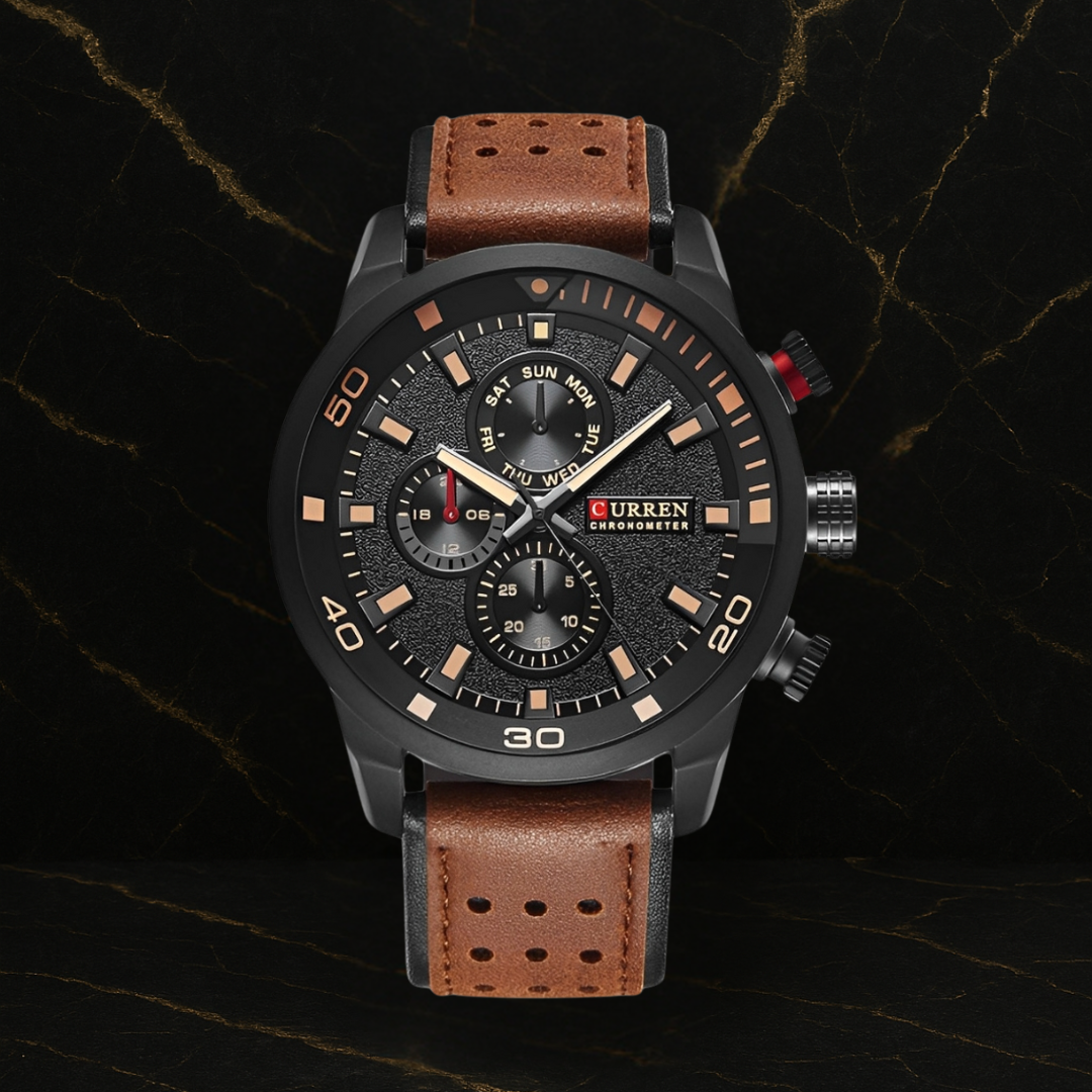 Reloj Curren 8250 Cuarzo Correa De Cuero