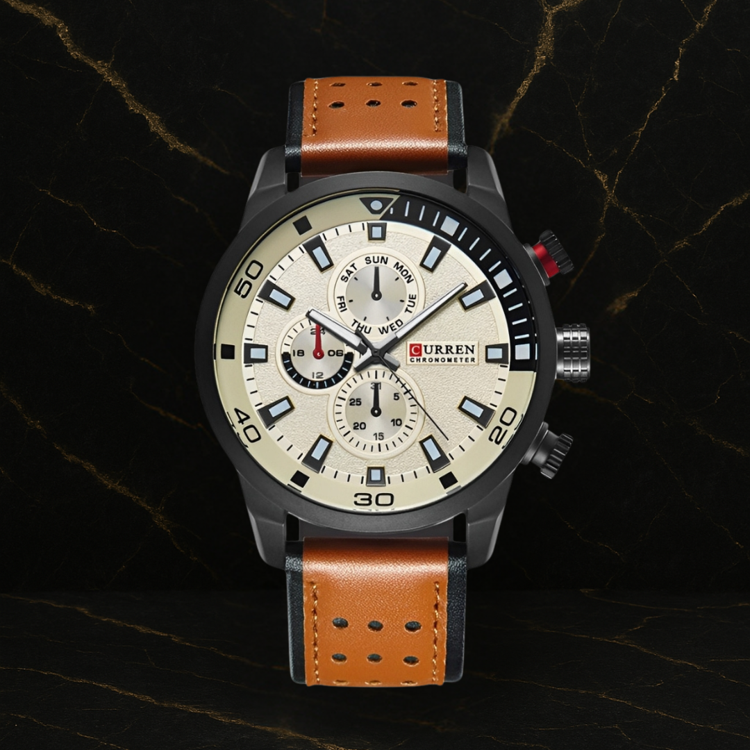 Reloj Curren 8250 Cuarzo Correa De Cuero