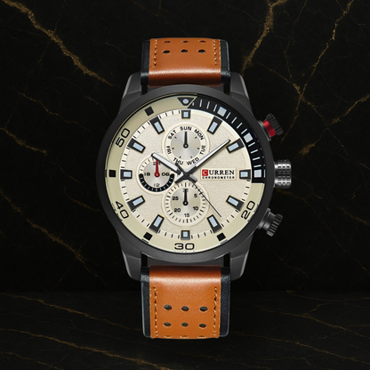 Reloj Curren 8250 Cuarzo Correa De Cuero