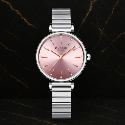 Reloj Curren 9081 Acero Mujer Elegante