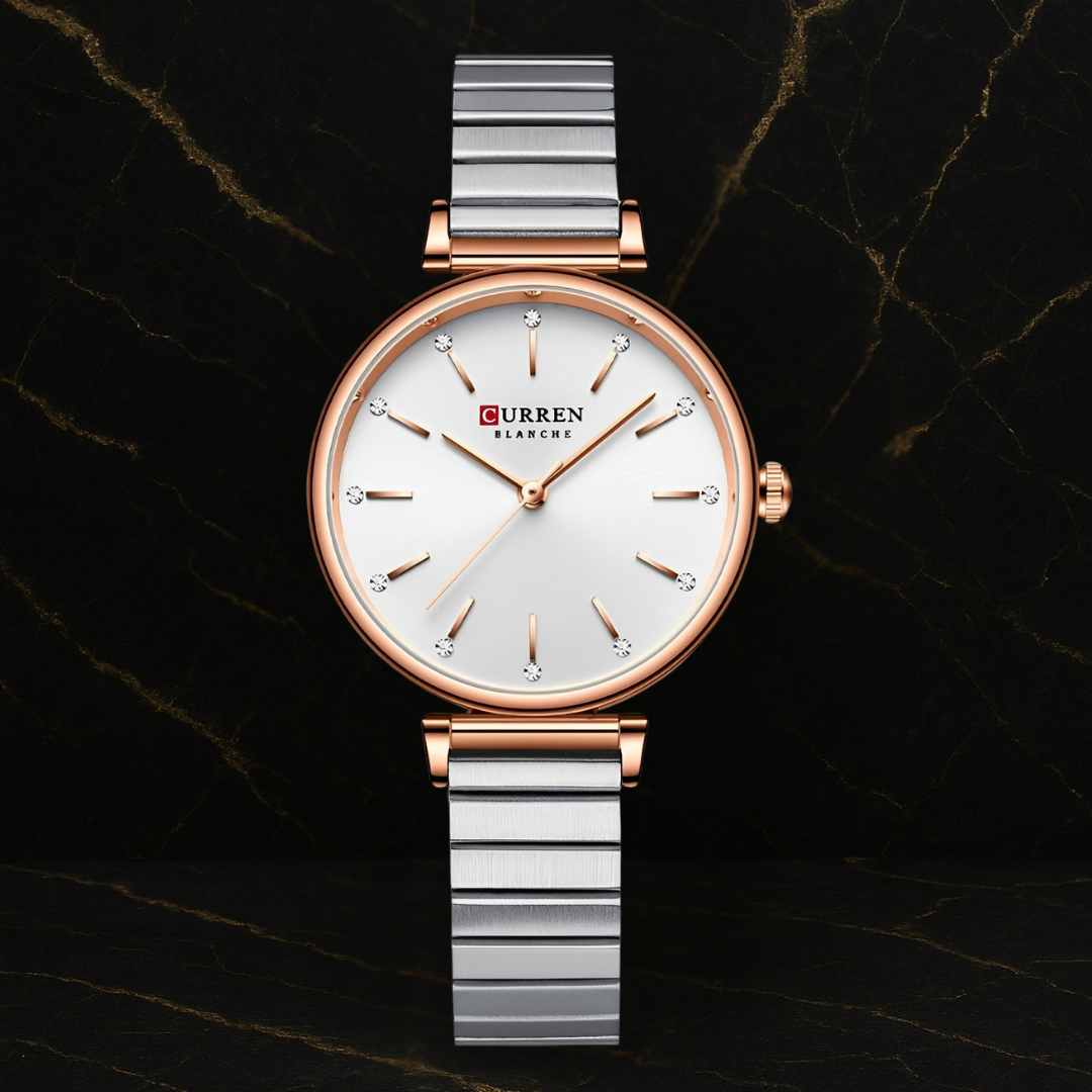 Reloj Curren 9081 Acero Mujer Elegante