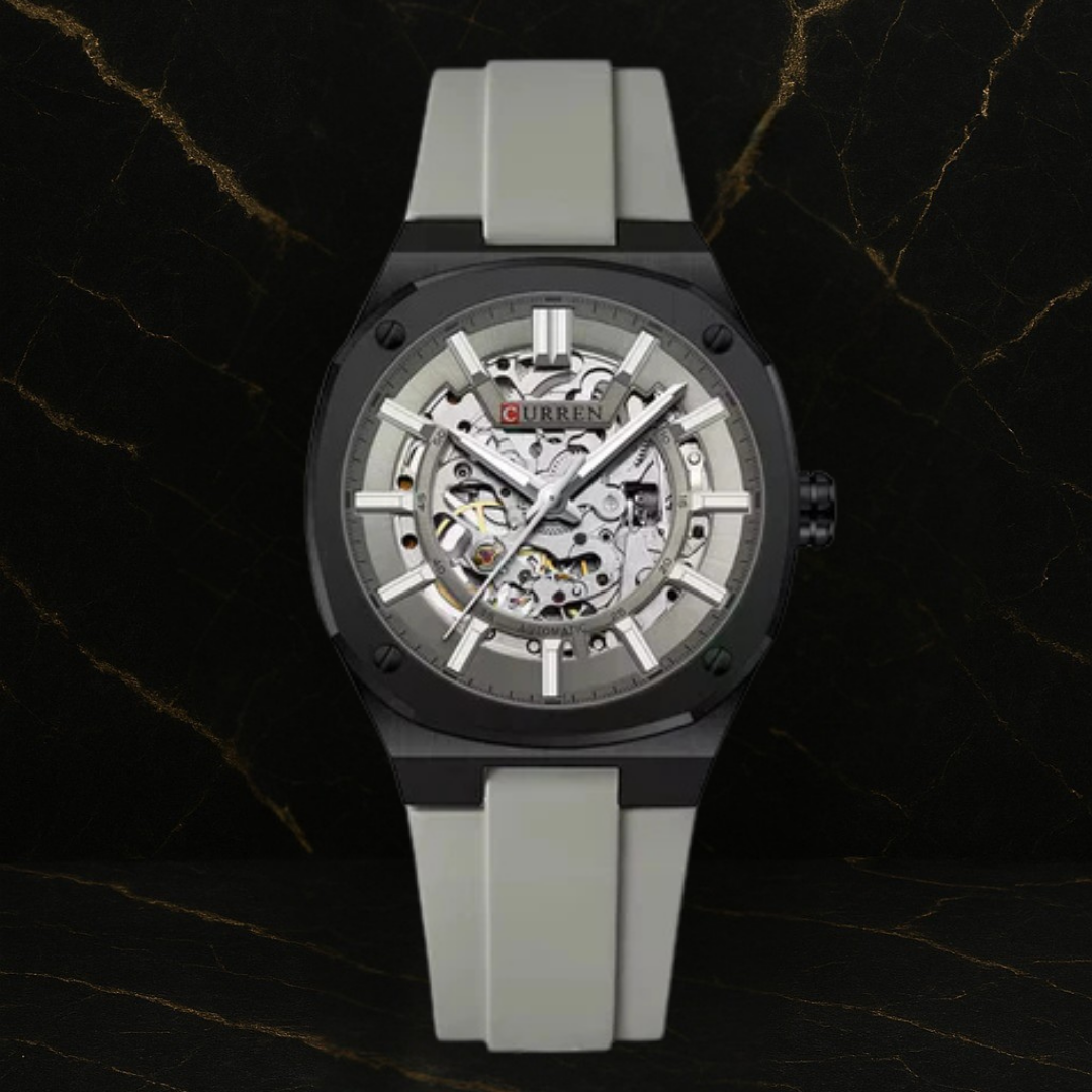Reloj Curren 8485 automático Original en Silicona